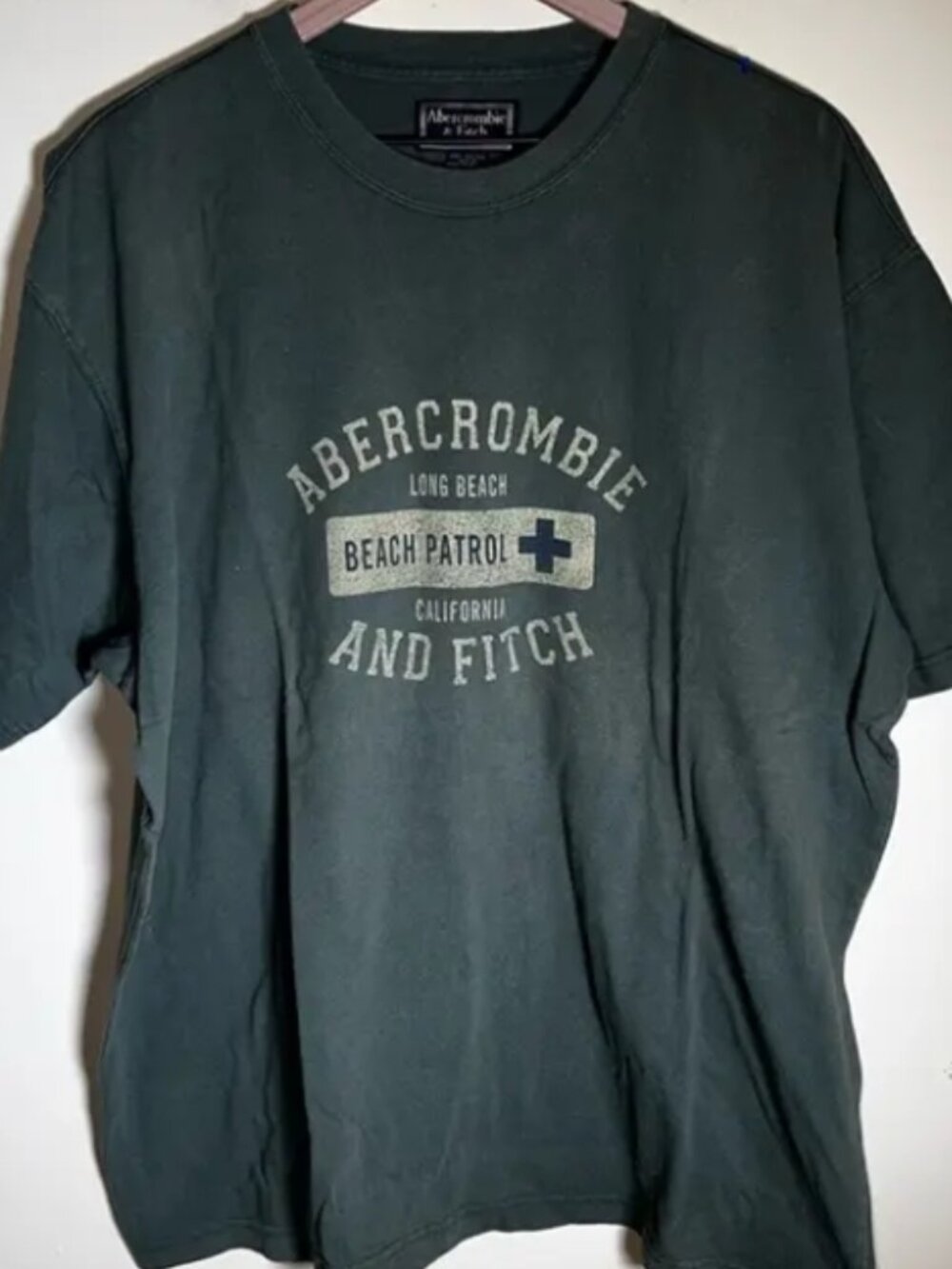Rare VTG Abercrombie & Fitch Long Beach California "Beach Patrol" T-Shirt